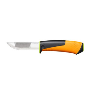Cutit uz intensiv cu ascutitor Fiskars, verde
